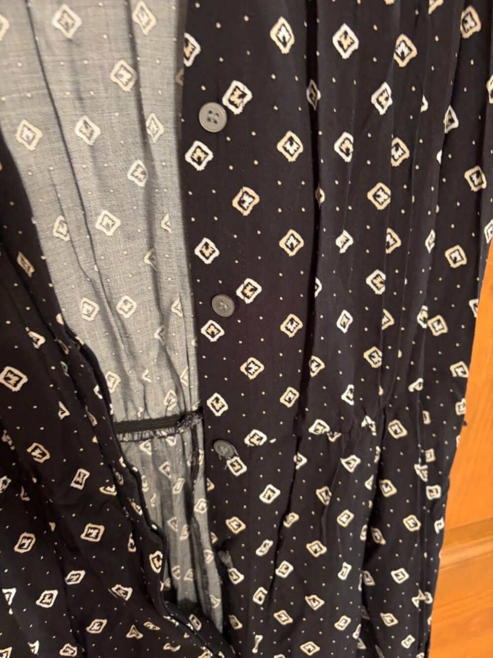 Loft Patterned Button-up Dress - Picture 2 of 6